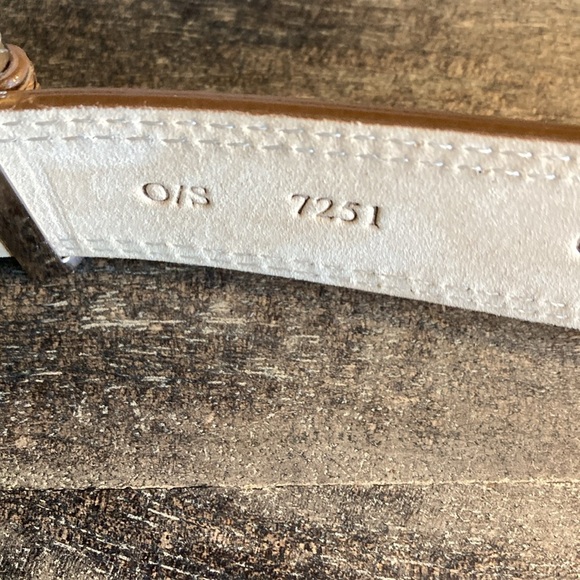 WCM New York Womens Bronze‎ Belt S Silver Circle Hook Buckle Adjustable - Picture 6 of 8